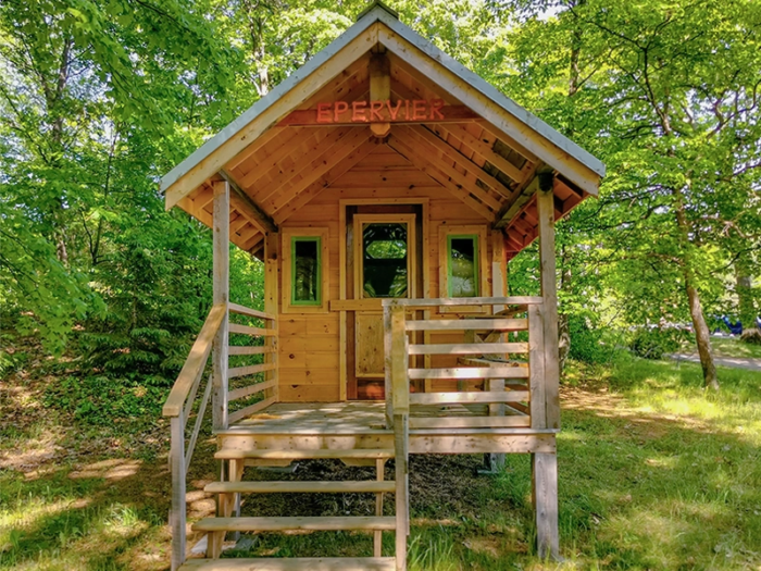 micro-chalet epervier,glamping mauricie, chalet à Trois-Rivieres
